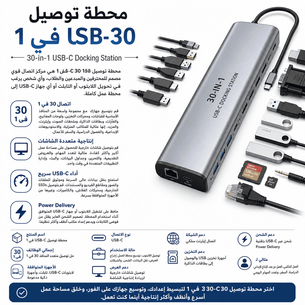 30-in-1 USB-C Docking Station