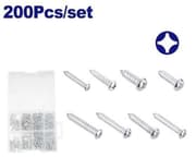 EMTOP EMXSAB01 200 Pcs Tapping Screw Assortment Kit product image