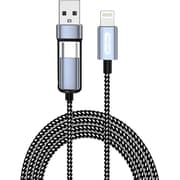 2-in-1 Lightning to USB-A and USB-C Cable 1m GD-UC583 product image
