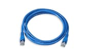 Cat6 UTP 24 AWG PVC Round Patch Cord – 1m (Blue) product image