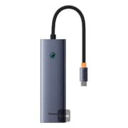 Baseus Flite Series 7-Port Hub Docking Station - USB-C to HDMI 4K @ 60Hz - 100W PD Fast Charging - High Speed USB 3.0 Data Transfer - SD and TF Card Reader - Slim Aluminum Design for Laptop and MacBook product image