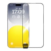 Baseus Sapphire Series Full-Coverage HD Tempered Glass for iPhone 16 Pro &Pro Max- Built-in Dust Filter - Easy Installation Kit - Ultra-Clarity - Scratch & Impact Resistant product image