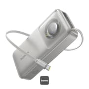 Baseus Free2Pull Fast Charge Power Bank - 20,000mAh Capacity - 65W Power Delivery - Built-in Retractable USB-C Cable - Digital Display - High Power for Laptops & Smartphones product image