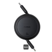 Baseus Free2Pull Mini Retractable USB-C to USB-C Cable - 60W Power Delivery Fast Charging - Adjustable Length Both-Way Pulling - CarPlay and Android Auto Compatible - 1 Meter product image