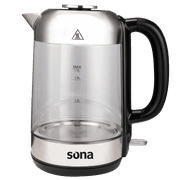 Sona Kettle 1.7 L 2200W stainless steel digital screen and touch control product image