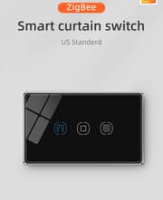 Zemismart Zigbee 1-Gang Curtain Switch (US Type, Black) product image