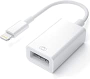 Lenyes AX98 Premium 3.5mm AUX Audio Cable - High-Fidelity Sound - Gold-Plated Connectors - Durable Reinforced Design - 1 Meter - White product image