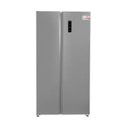 Skyworth 541L Side-by-Side Refrigerator No Frost A++ Silver Inox product image