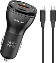 Green Lion 50W Dual Port Car Charger with USB-C Cable product image