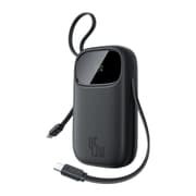 Baseus Enerfill FC31 20000mAh Power Bank - 45W Fast Charging - Dual Built-in USB-C Cables - Digital Display - Supports Laptop Charging - Black & White product image