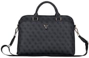 Guess 4G Triangle Logo PU Leather Laptop Bag for 13, 14, & 15.6-Inch Laptops - Black & Brown product image