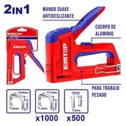 EMTOP ESGU3001 – 2-in-1 Industrial Aluminum Staple Gun product image