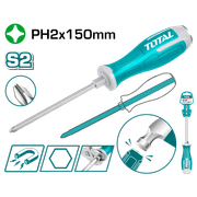 Total THGSPH21506 Phillips Go-Through Screwdriver PH2×150 mm product image
