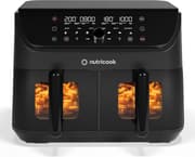 NUTRICOOK Air Fryer Duo2 Vision | 8.5L Dual Baskets | Clear Window + Internal Light | 6 Presets | 2400W | Black product image