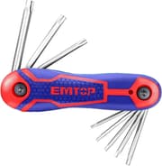 EMTOP EHKY4083 Folding Torx Key Set - 8 Pieces product image