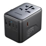 65w 2A3C JR-TCW02 Universal Travel Adapter-black product image