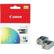 Canon BCI-16 Color Genuine Ink Cartridge - Twin Pack - Vibrant Photos - Compatible with PIXMA iP90, i70, i80, and SELPHY DS700 / DS810 product image