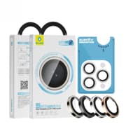 BLUEO BL030 99 Anti-Reflective PVD Titanium Alloy Lens Glass for iPhone 16 Pro/16 Pro Max - Black Titanium product image