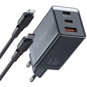Mcdodo GaN 5 Mini Pro 2C1A 67W Charger with USB-C to Lightning Cable CH-1544 product image