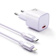 Mcdodo Nano 20W PD Charger with USB-C to Lightning Cable - Purple CH-4041 product image