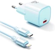 Mcdodo Nano 20W PD Charger with USB-C to Lightning Cable - Blue CH-4042 product image