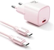Mcdodo Nano 20W PD Charger with USB-C to USB-C Cable - Pink CH-4047 product image