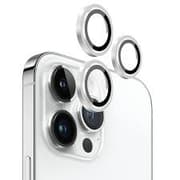 BLUEO NPB28 Original Metal Frame Lens Protector Glass (3 pcs/package) - Silver for iPhone 16 Pro/16 Pro Max product image