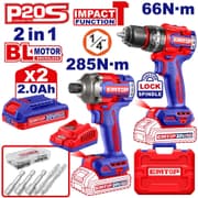 EMTOP Cordless tools Cordless 2 pcs combo kit ECKL20277 product image