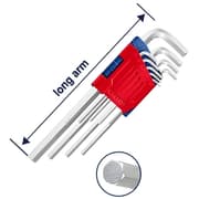 EMTOP EHKY1091 Long Arm Hex Key Set - 9 Pieces product image
