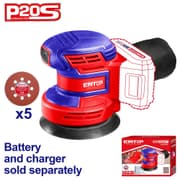 EMTOP ELPS201250 Cordless Random Orbit Sander product image