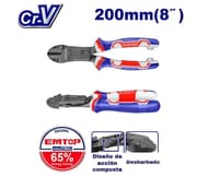 EMTOP EPLRCD0851 High Leverage Heavy-Duty Diagonal Cutting Pliers product image