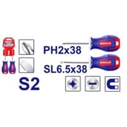 EMTOP ESST03803 2-Piece Stubby Screwdriver Set product image