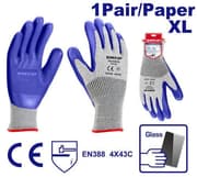 EMTOP EXGV0301XL Heavy-Duty Cut-Resistant Gloves (Blue, XL) product image
