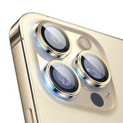 BLUEO NPB27 Original Metal Frame Lens Protector Glass (3 pcs/package) for iPhone 13 Pro / 13 Pro Max - Golden product image
