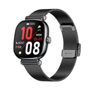 Green Lion Princess Smart Watch - Stylish Design - Bluetooth Calling - Health Tracking - IP68 Waterproof - Glossy Black / Glossy Gold product image