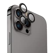 BLUEO NPB27 Original Metal Frame Lens Protector Glass (3 pcs/package) for iPhone 15 Pro (6.1″) - Grey product image