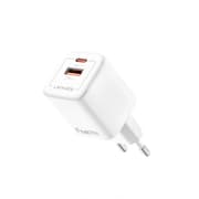Lenyes LCH025 18W Fast Wall Charger - Single USB Port - Quick Charge Support - Smart Chip Protection - Fireproof Material - White product image