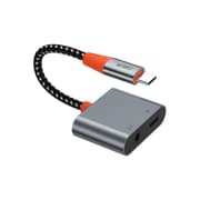 WIWU LT10 Type-C to Type-C & 3.5mm Audio Adapter - Grey product image