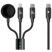 Mcdodo 3-in-1 Charging Cable USB-C to USB-C + Lightning + Apple Watch Wireless Charger 100W 1.2M CA-4940 product image