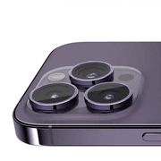 BLUEO NPB27 Original Metal Frame Lens Protector Glass (3 pcs/package) for iPhone 14 Pro (6.1″/6.7″) - Purple product image