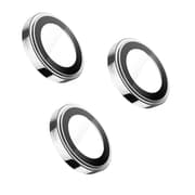 BLUEO NPB27 Original Metal Frame Lens Protector Glass (3 pcs/package) for iPhone 14 Pro (6.1″/6.7″) - Silver product image