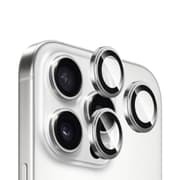 BLUEO NPB27 Original Metal Frame Lens Protector Glass (3 pcs/package) for iPhone 15 Pro (6.1″) - Silver product image