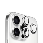BLUEO NPB27 Original Metal Frame Lens Protector Glass (3 pcs/package) for iPhone 15 Pro (6.1″) - Silver Diamond product image