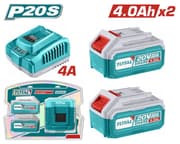Total TFBCPK1424 2x 20V 4.0Ah Batteries + Fast Charger Kit product image