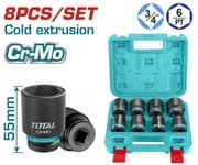 Total THKISD34081 3/4" Socket Set – 8 Pcs (26-38mm) product image