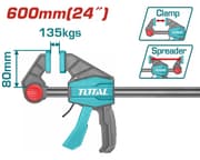 Total THT1346802 | 24-Inch Quick Bar Clamp for Woodworking product image