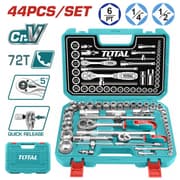 Total THT421441 44 Pcs 1/4" + 1/2" Socket Set product image