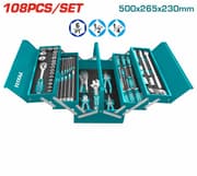 Total THTCS121081 - 108-Piece Metal Toolbox Set product image