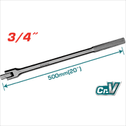Total THTFX34201 3/4" Flexible Handle – 500mm product image