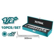 Total THTL121101 10Pcs 1/2" Socket Set product image